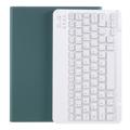iPad Air 2024/2022/2020 Bluetooth-tangentbordsfodral med Pennfack - Midnattsgrön