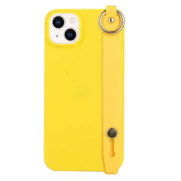 Candy Color iPhone 14 Plus TPU-skal med Handrem - Gul