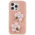 Fluffy Flower Serie iPhone 14 Pro Max TPU-skal - Rosa