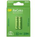 GP ReCyko 1000 Uppladdningsbara AAA-batterier 950mAh - 2 st.