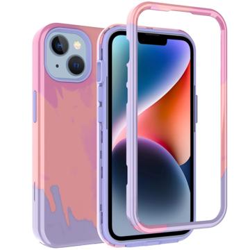 Stylish Gradient iPhone 14 Plus Hybrid Skal - Orange