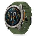 Garmin Fenix 5X/5X Plus/6X/6X Pro/7X/8 Tech-Protect Silikonlinjerem - 51mm - Militärgrön