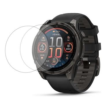 Garmin Fenix 8 Härdat Glas Skärmskydd - 47mm - 2 St.