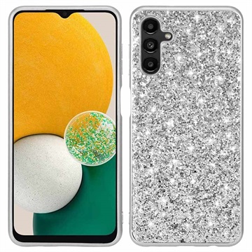 Glitter Series Samsung Galaxy A13 5G Hybrid Skal - Silver