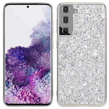 Glitter Series Samsung Galaxy S23 5G Hybrid Skal - Silver