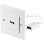 Goobay HDMI 2.0 Vägguttag - Vit