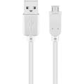 Goobay Micro USB-kabel - 0,3 m - Vit