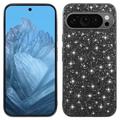 Google Pixel 9/9 Pro Glitter Series Hybrid Skal - Svart