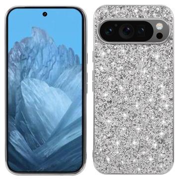 Google Pixel 9/9 Pro Glitter Series Hybrid Skal - Silver