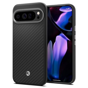 Google Pixel 9 Pro XL Spigen Enzo Aramid Skal - Matt Svart