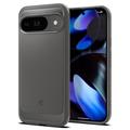 Google Pixel 9/9 Pro Spigen Rugged Armor TPU Skal - Marmorgrå