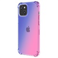 Gradient Stöttåligt iPhone 14 Max TPU-skal - Blå / Rosa