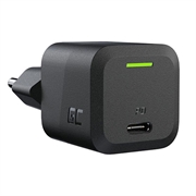 Green Cell Power GaN-laddare 33W - Kompakt USB-C snabbladdare för bärbar dator, MacBook, iPhone, surfplatta, Nintendo Switch - Svart