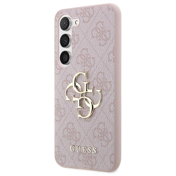 Guess 4G Big Metal Logo Samsung Galaxy S23 5G Hybrid Skal - Rosa