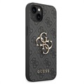 Guess 4G Big Metal Logo iPhone 14 Hybrid Skal - Svart