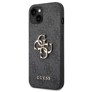 Guess 4G Big Metal Logo iPhone 14 Max Hybrid Skal - Grå