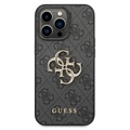 Guess 4G Big Metal Logo iPhone 14 Pro Max Hybrid Skal - Svart