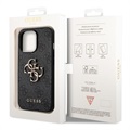 Guess 4G Big Metal Logo iPhone 14 Pro Max Hybrid Skal - Svart