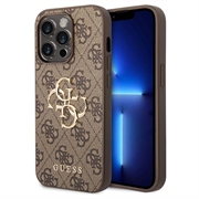 iPhone 15 Pro Guess 4G Big Metal Logo Hybrid Skal