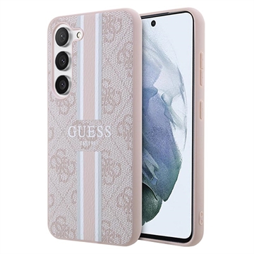 Guess 4G Printed Stripe Samsung Galaxy S23 5G Hybridskal - Rosa