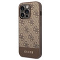 Guess 4G Stripe iPhone 13 Pro Max Hybrid Skal - Brun