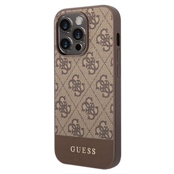 Guess 4G Stripe iPhone 13 Pro Hybrid Skal - Brun