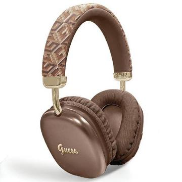 Guess G Cube Metallic Script Logo On-Ear trådlösa hörlurar - brun