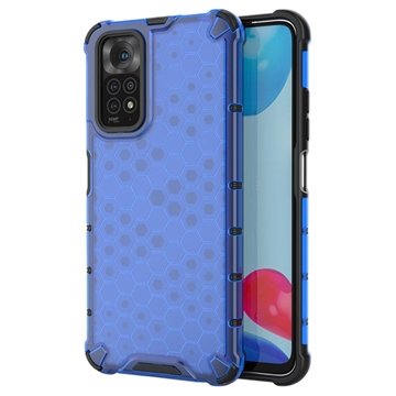 Xiaomi Redmi Note 11/11S Honeycomb Armored Hybrid Skal - Blå