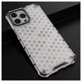 Honeycomb Armored iPhone 14 Pro Max Hybridskal - Genomskinlig