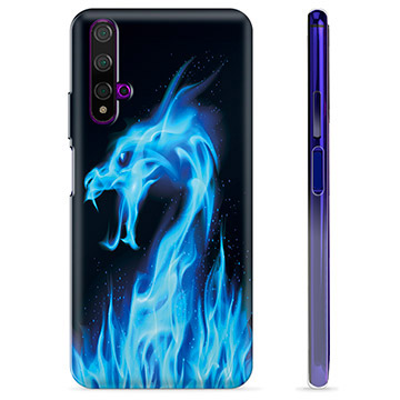 Huawei Nova 5T TPU-Skal - Blå Elddrake