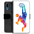 Huawei P20 Premium Plånboksfodral - Slam Dunk