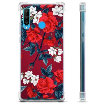 Huawei P30 Lite Hybridskal - Vintage Blommor