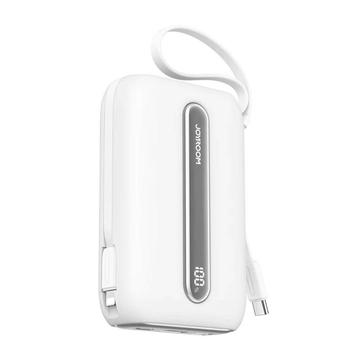 Joyroom JR-L012 Plus 20000mAh Power Bank med USB-C, Lightning-kablar - 22.5W - Vit