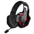 KOTION EACH G2000PRO Bluetooth 5.2 trådlöst headset med hörlurar 7.1 HiFi stereoljud trådbundna gaminghörlurar - svart+röd