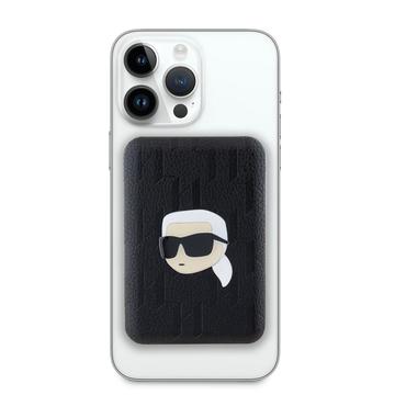 Karl Lagerfeld Präglad MagSafe Power Bank 5000mAh - Karl Head - Svart