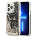 Karl Lagerfeld Gatsby Liquid Glitter iPhone 13 Pro Max Skal - Svart