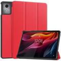 Lenovo Tab K11 Plus Tri-Fold Series Smart Foliofodral - Röd