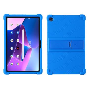 Lenovo Tab M10 Plus Gen 3 Silikonskal med kickstand - Blå