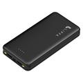 Lippa 20000mAh Power Bank med 2x USB-A-portar - Svart