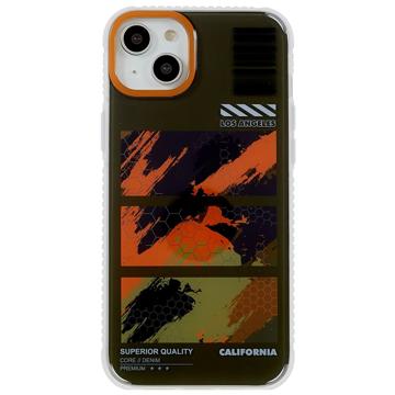 Mutural Camouflage Series iPhone 14 Plus Hybrid Skal - Grön