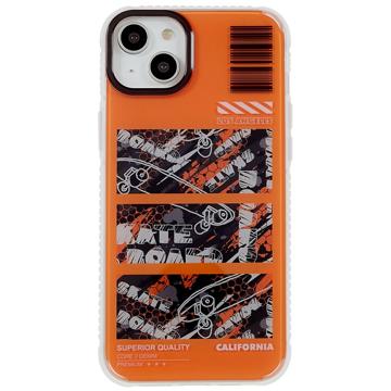 Mutural Camouflage Series iPhone 14 Plus Hybrid Skal - Orange