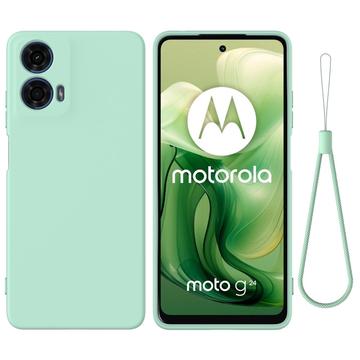 Motorola Moto G24 Power Liquid Silikonskal - Grön