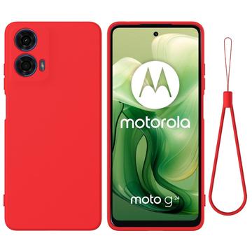 Motorola Moto G24 Power Liquid Silikonskal - Röd