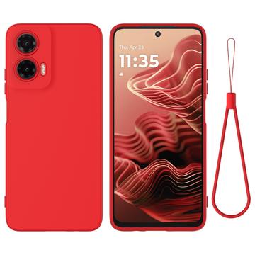 Motorola Moto G35 Liquid Silikonskal - Röd