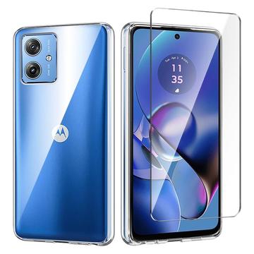 Motorola Moto G64 Saii 2-i-1 TPU Skal & Härdat Glas Skärmskydd