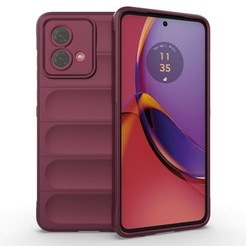 Motorola Moto G84 Rugged Series TPU-skal - Vinröd