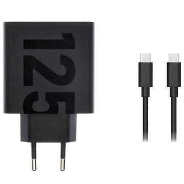 Motorola TurboPower 125W väggladdare med USB-C-kabel - Svart