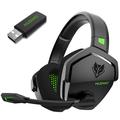 NUBWO G06 trådlöst gamingheadset med brusreducerande mikrofon 2.4G Bluetooth-hörlurar Stereo Earphone Composition med PC, bärbara datorer, PS4, PS5, Nintendo Switch - Grön