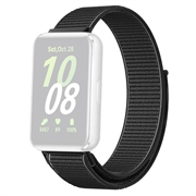 Samsung Galaxy Fit3 Nylonarmband med Kardborreknäppning - Svart