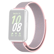 Samsung Galaxy Fit3 Nylonarmband med Kardborreknäppning - Rosa